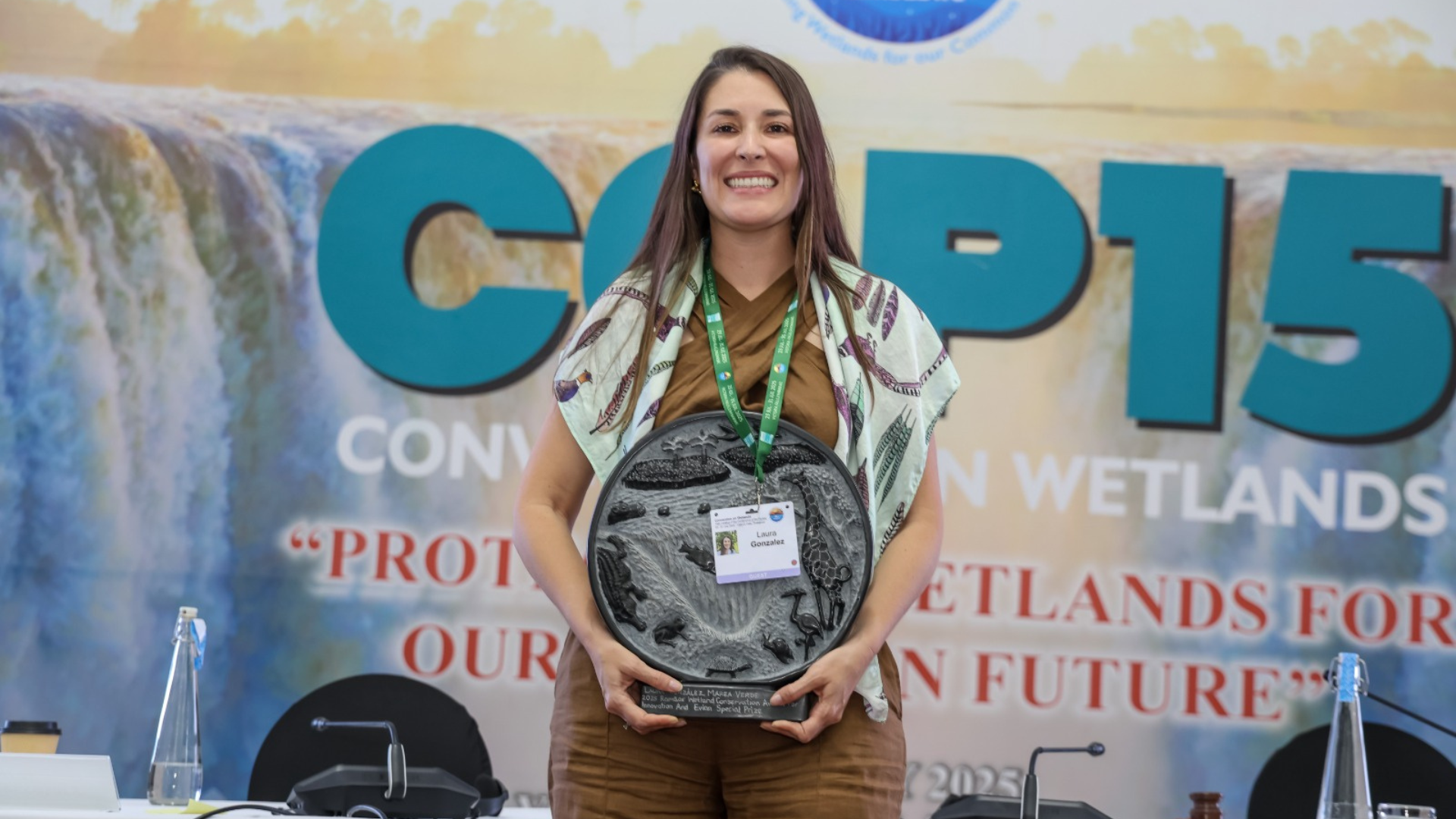 Imagem de noticia: Marea Verde y su Directora Ejecutiva Laura González son reconocidas con el Premio Ramsar 2025 por innovación en la conservación de humedales